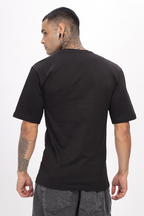 Black t-shirt oversized