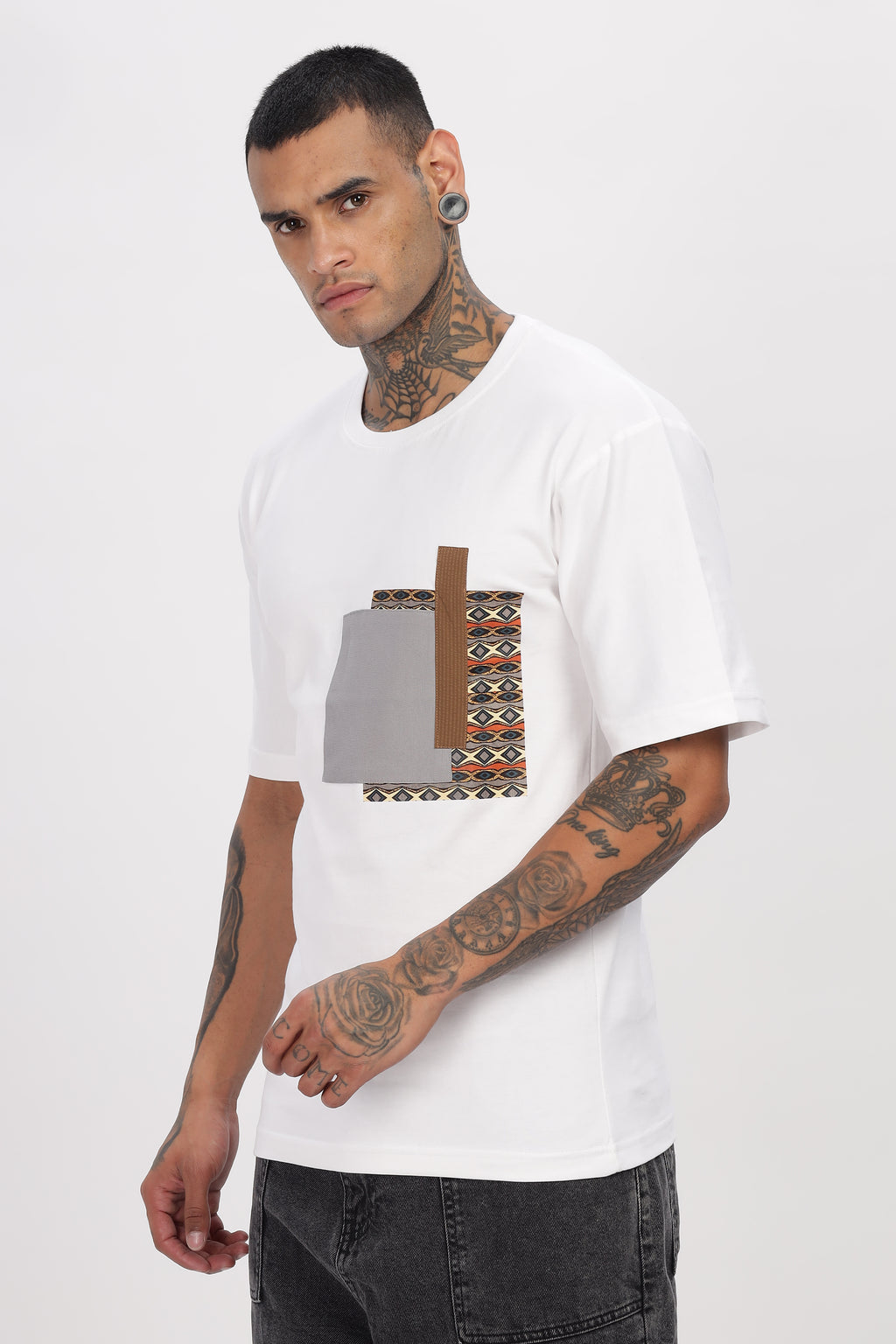 white tees oversized