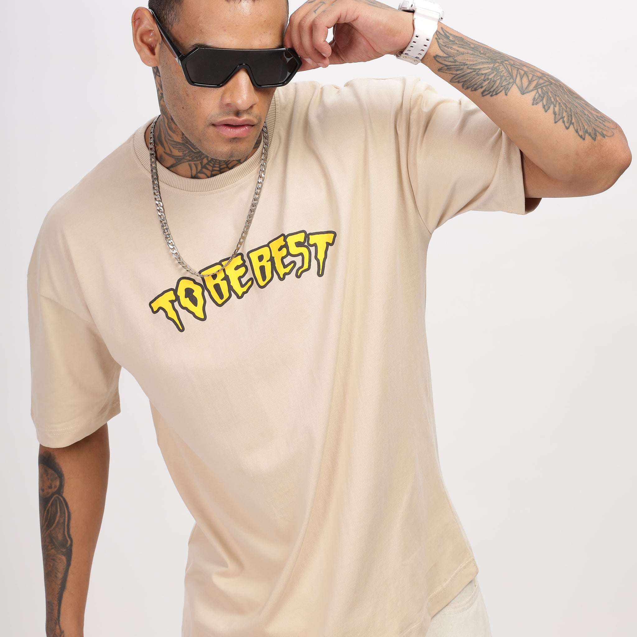 To Be Best Oversized Tee Beige