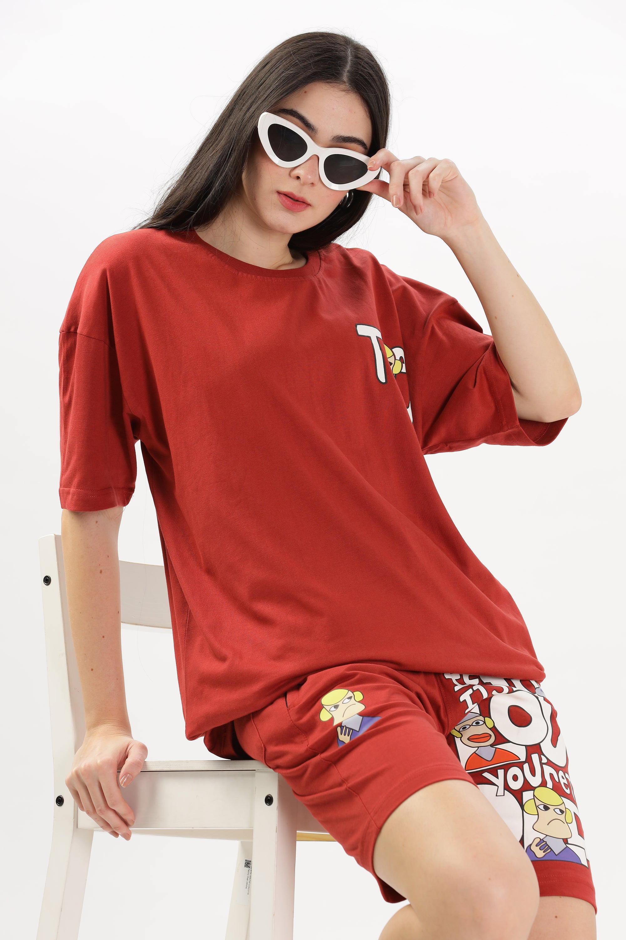 TOQ Oversized Strawberry Red