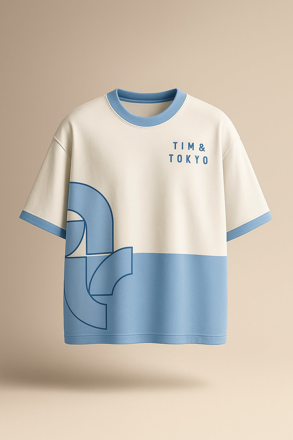 Basic Blue Oversized Tee