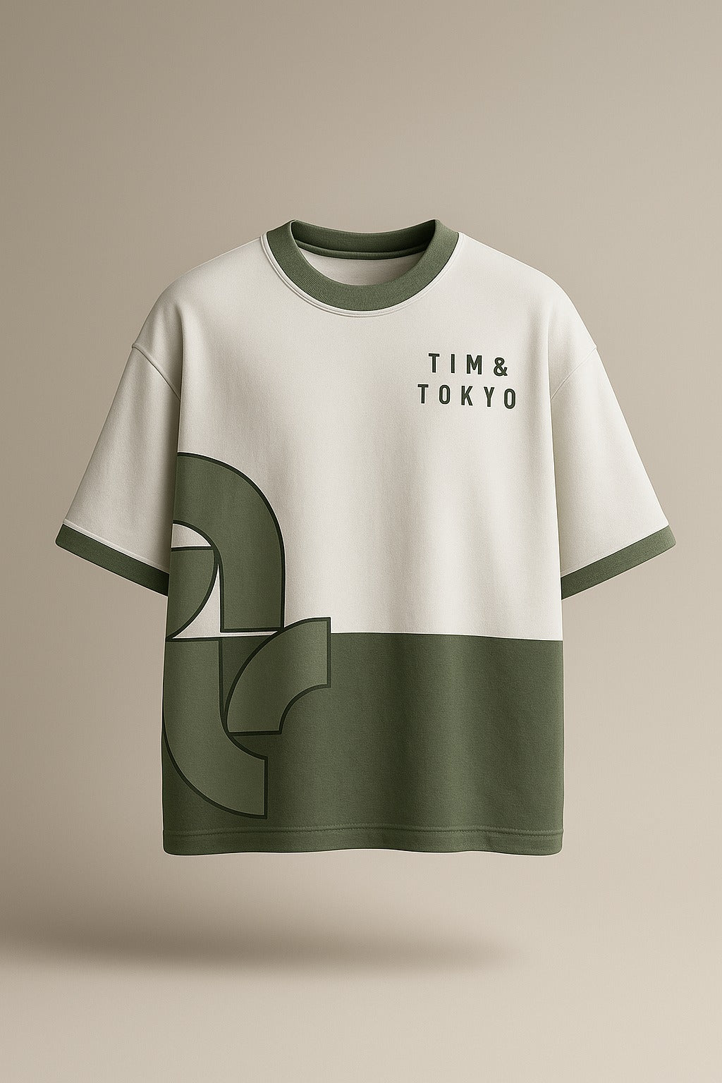 Basic Green Oversized Tee